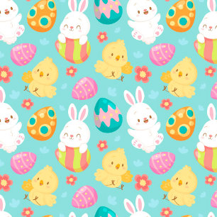Happy Customise Easter White Love Rabbit Pillowcase