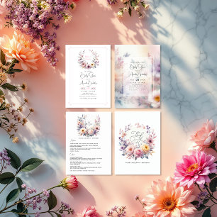 Baby in Bloom Watercolor Floral Baby Shower Invitation