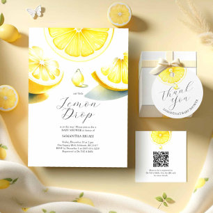 Lemon Baby Shower Registry Enclosure Card