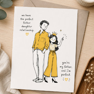 You're A Brave Guy To Put Up With Mum & Me Thank You Card