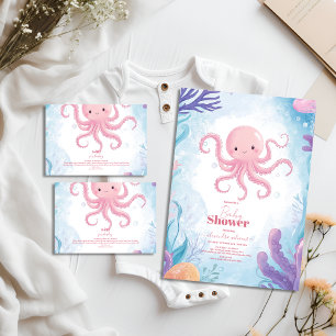 Cute Under the Sea Baby Shower Invitation
