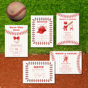 Baseball Sport Perfect Catch Wedding Save The Date