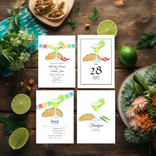 Mexican Fiesta Taco 'bout Love Wedding Invitation