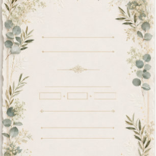 Luxury Wedding Invitation – Minimalist Ivory style