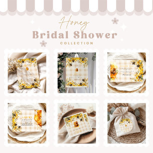  Rustic Sunflower She Found Her Honey Bridal Napkin