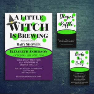 Baby is Brewing Baby Shower Diaper Raffle Enclosure Card