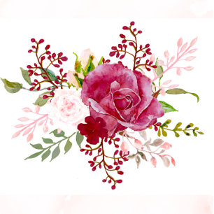 Burgundy and Blush Pink Peony Couples Shower Invitation