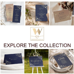 Navy Blue Wedding Seating Chart