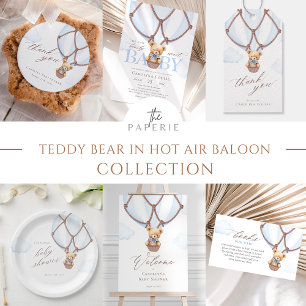 Boho Teddy Bear We Can Bearly Wait! Baby Shower  Invitation