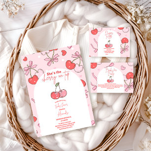 Cherry on top Diapper Raffle Enclosure Card