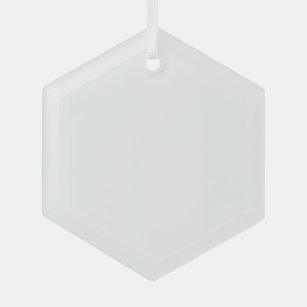 Glass Hexagon Ornament