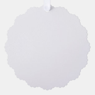 Paper Tree Decoration Style: Scalloped, Paper: Pearl Ice, Envelopes: White