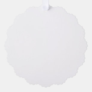 Paper Tree Decoration Style: Scalloped, Paper: Superfine Eggshell, Envelopes: None