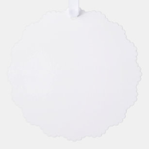 Paper Tree Decoration Style: Scalloped, Paper: Matte, Envelopes: White