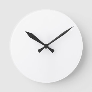Wall Clock, 20.3 cm Round Acrylic