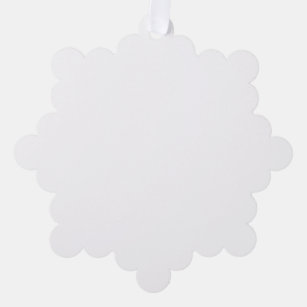 Paper Tree Decoration Style: Snowflake, Paper: Superfine Eggshell, Envelopes: None