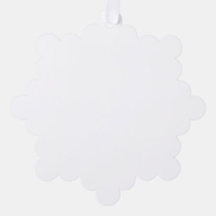 Paper Tree Decoration Style: Snowflake, Paper: Matte, Envelopes: None
