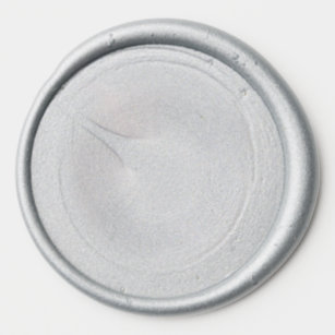 Wax Seals - 3.2 cm Diameter Sticker, Colour:Silver