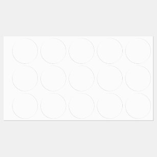Large Circle Adhesive / Waterproof Label