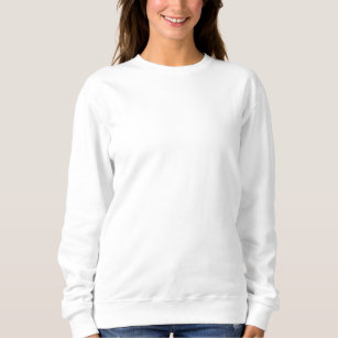 White Women's Embroidered Sweatshirt
