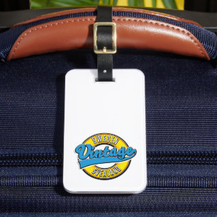 Svealand Sweden Vintage style logo Luggage Tag