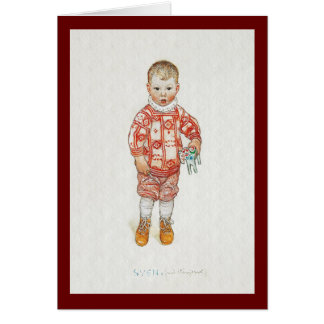 Sven with Dala Horse and Chisel