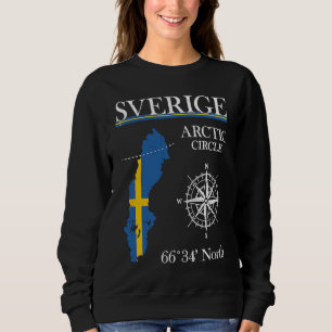 Sverige Arctic Circle  Adventure  Sweden Swedish F Sweatshirt