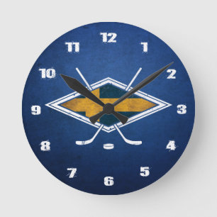 Sverige Ishockey Swedish Ice Hockey Clock