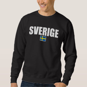 Sverige Vintage Swedish Flag Sweden Sweatshirt