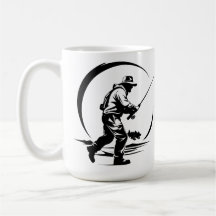 SVG Custom Fly Fisherman And Rod