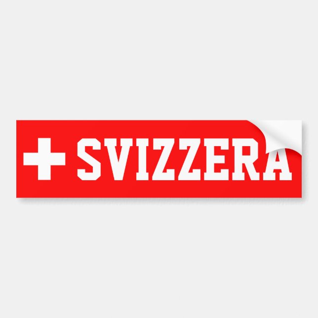 Svizzera Bumper Sticker (Front)