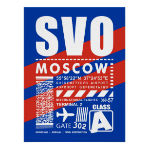 SVO Moscow Airport, Poster