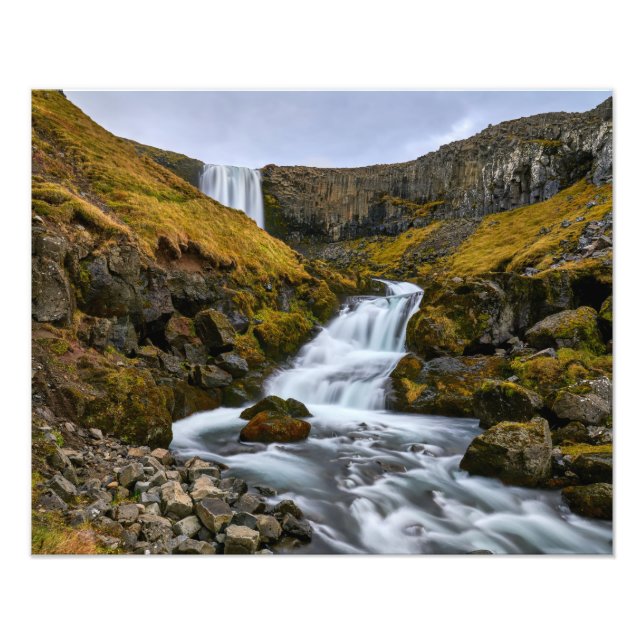 Svodufoss waterfall Iceland photo print (Front)