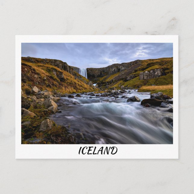 Svodufoss waterfall Snaefellsnes, Iceland postcard (Front)