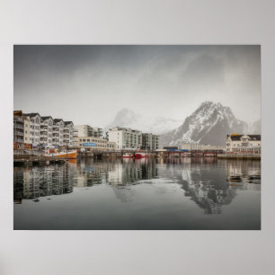 Svolvær City Lofoten Poster
