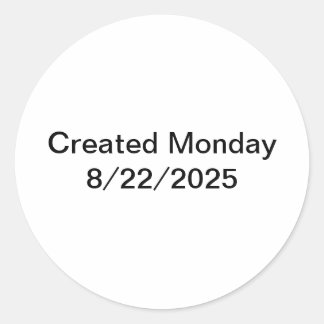 svsedf classic round sticker