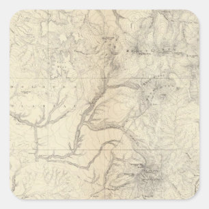 SW Colorado and Parts of New Mexico Square Sticker