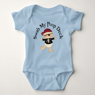 Swab My Poop Deck Baby Bodysuit