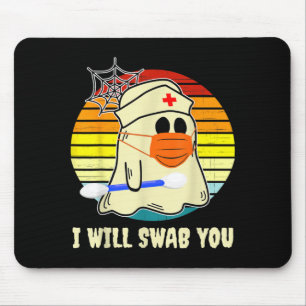 Swab Nurse Zombie Funny Halloween Nurses Gift Mouse Pad