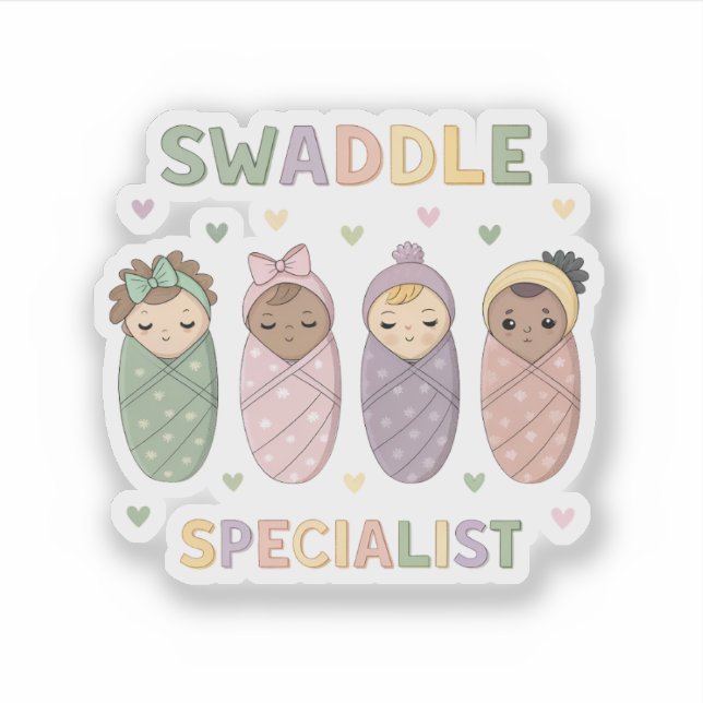 Swaddle Specialist Cute Baby Illustration (Front)