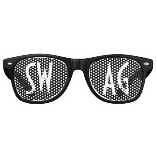 SWAG Black and White Party Retro Sunglasses