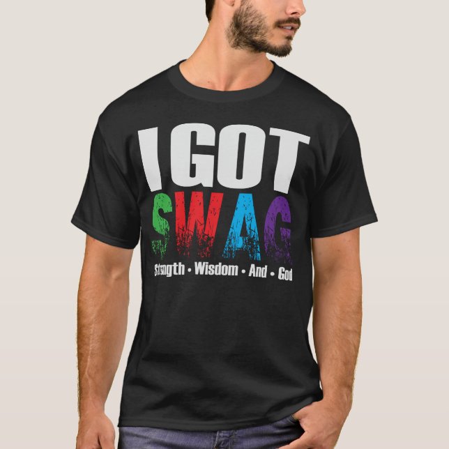 Swag Black T Shirt (Front)