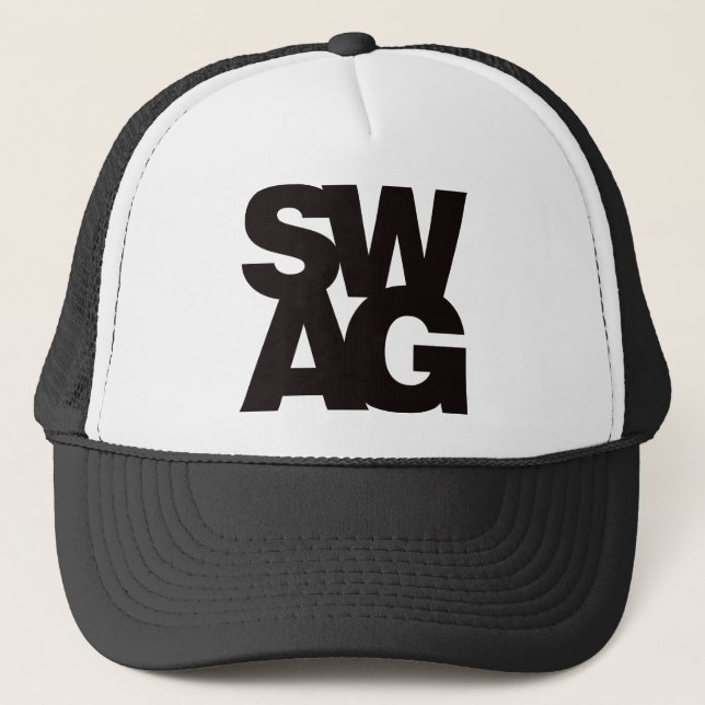 Swag - Black Trucker Hat (Front)