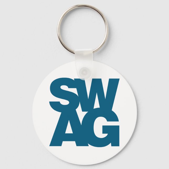 Swag - Blue Key Ring (Front)