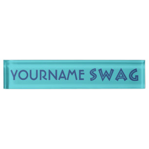 SWAG custom name plate