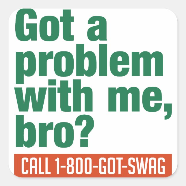 SWAG custom stickers (Front)