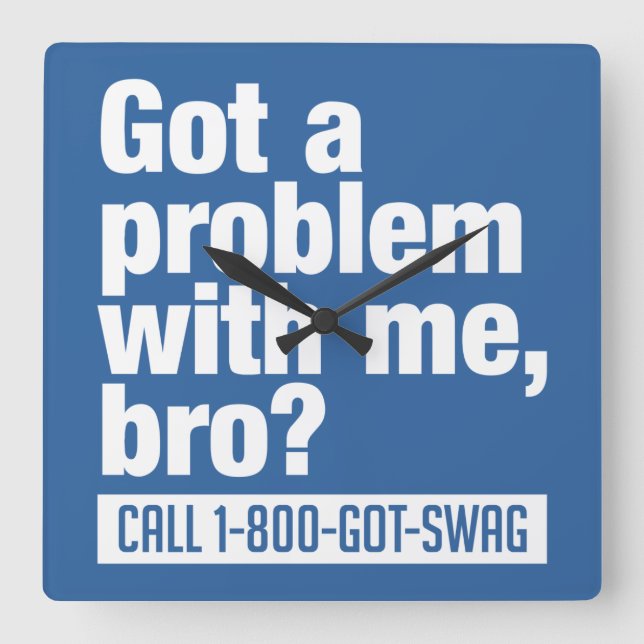 SWAG custom wall clock (Front)