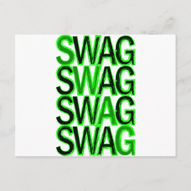 Swag - Green Postcard (Front)