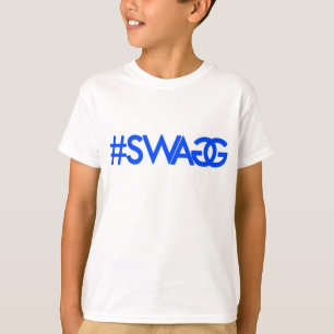 Swag Hashtag (Blue) T-Shirt