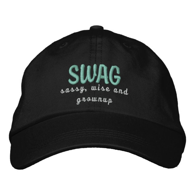 SWAG hat in black (Front)